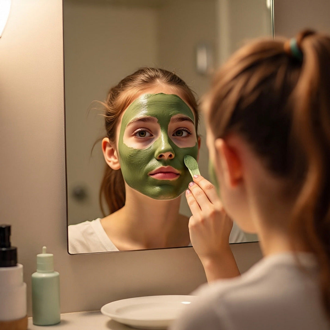 Cream Green Clay Face Mask