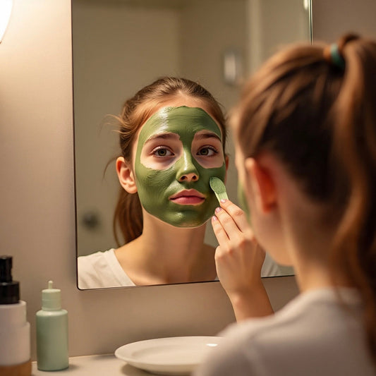 Cream Green Clay Face Mask