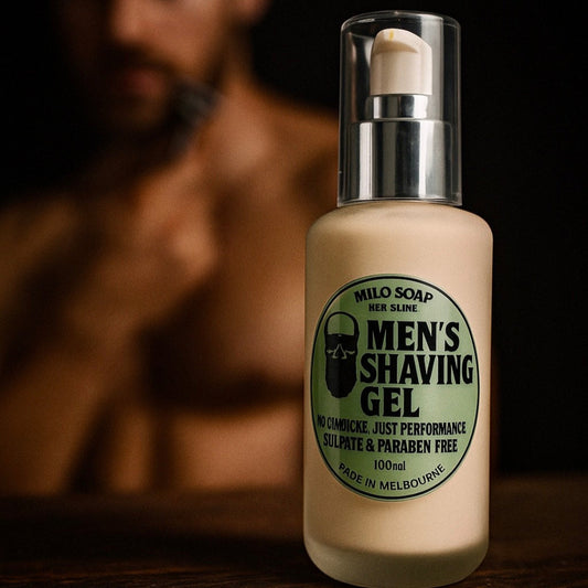 MEN’S SHAVING GEL . 
