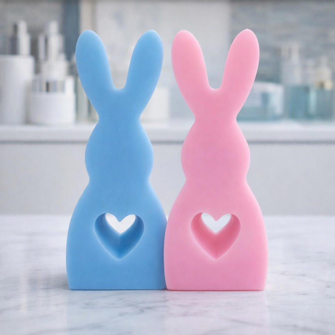 Bunny Soap with Heart Detail